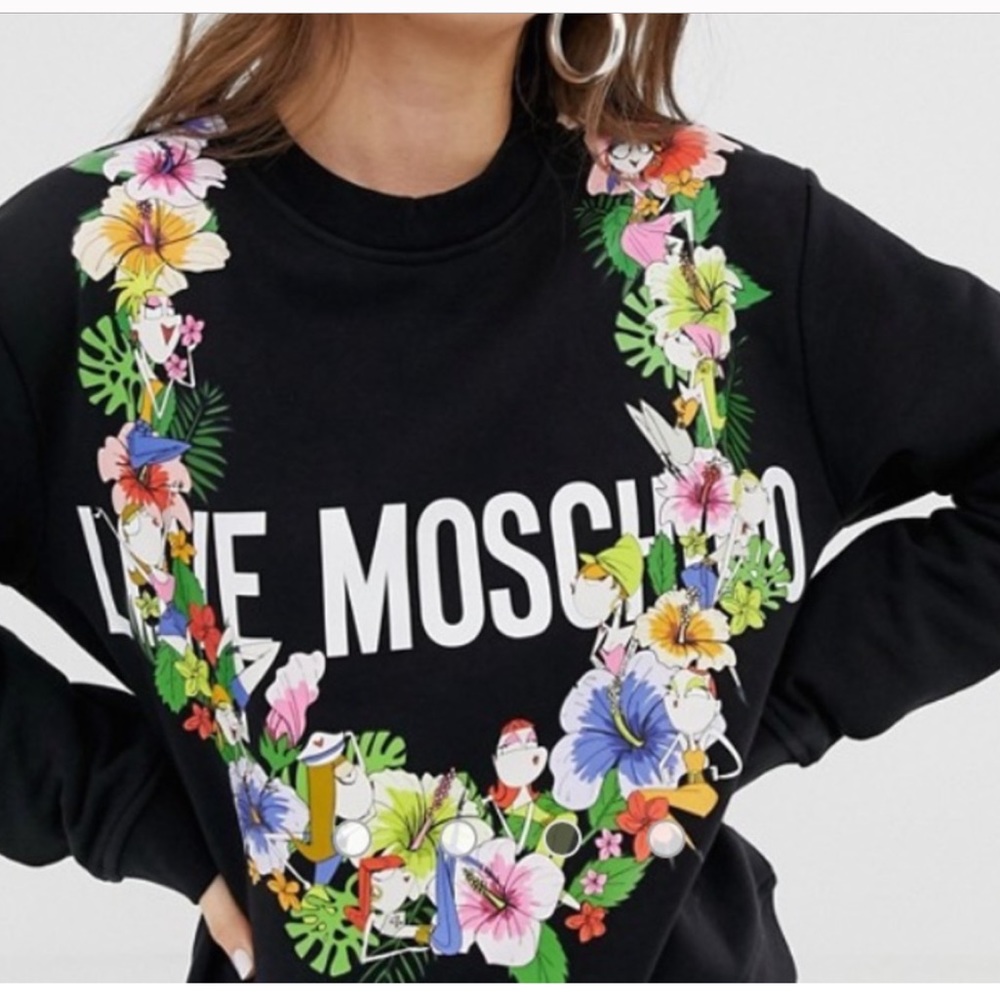 Love Moschino Floral sweatshirt